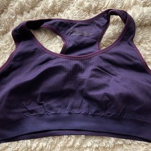 Tek gear purple sports bra. Size large. Worn once